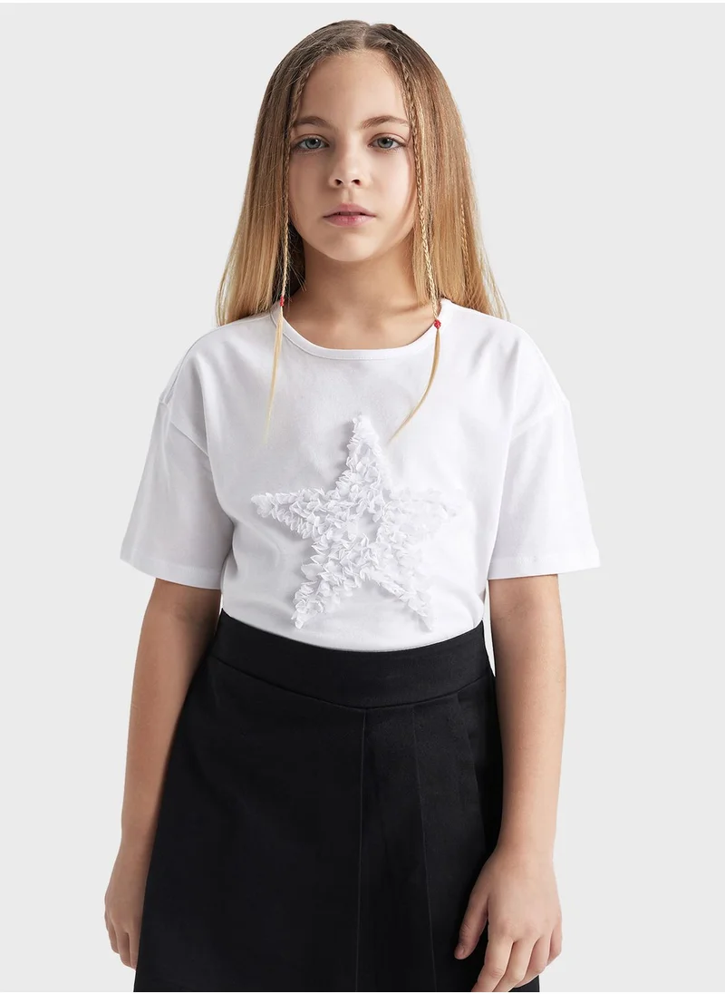 DeFacto Girl Relax Fit Short Sleeve Body