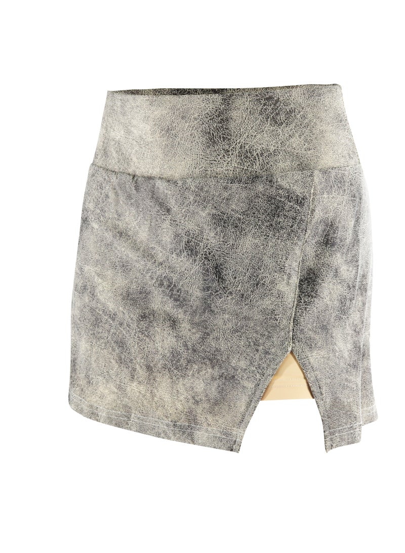 Loquat Women Quick Dry Breathable Sports Skirt Grey  - Image 1