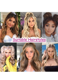Y&D Long Side Air Bangs Wavy Curly Clip in Curtain Front Face-Framing Highlights for Women Daily Use 2 PCS Set Temples  - Image 4