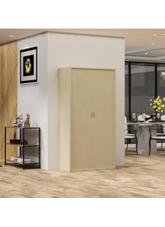 RIGID Steel OEM Full Height Tambour Door Cupboard Grey 183x90x40cm  - Image 1
