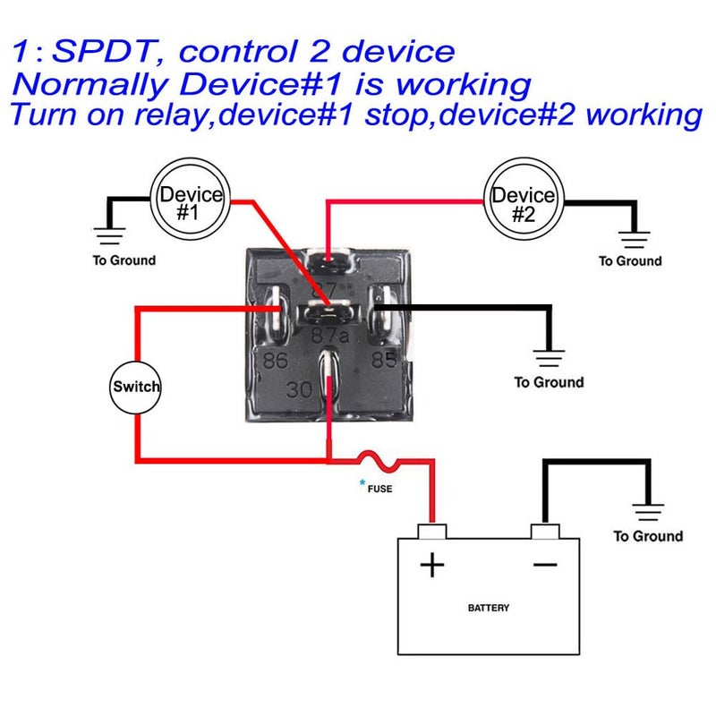 Gebildet 12V/40A SPDT Auto Relay - Pack of 4 - Image 4
