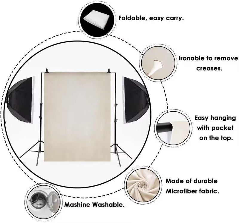 Kate 5x7ft/1.5x2.2m Dark Backdrop Black Abtract Texture Portrait Photo Backgrounds Photography Studio Props - Image 4