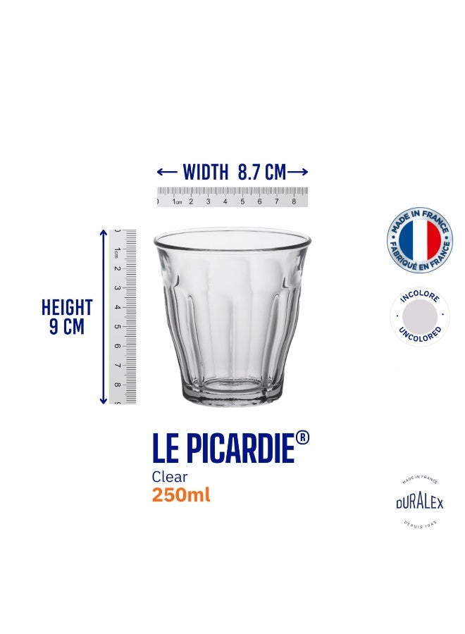 Duralex Picardie 1027AC04 Set of 6 Transparent Glass Tumblers, 25 cl - Image 3