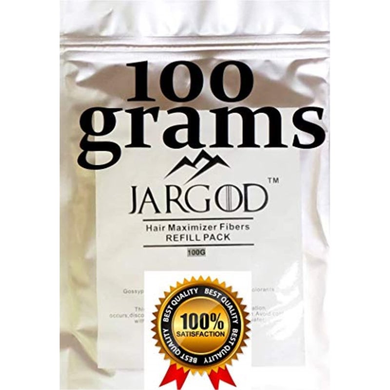 JARGOD 100 Gram Hair Building Fibers - Refill Your Existing Fiber Bottle - Hair Filler Fibers - Hair Loss Concealer For Thinning Hair by JARGOD (Black) - Image 3