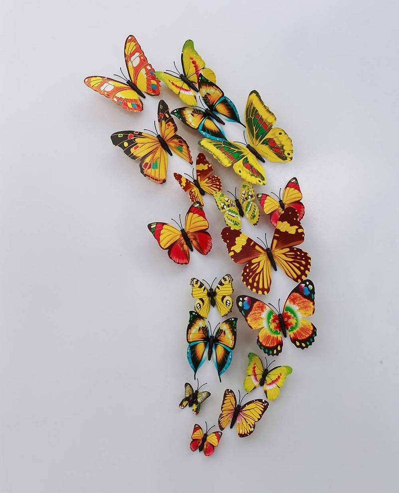 Rangoli Butterfly Wall Stick or Magnet for Home, Office, Kids Room Décor Self Adhesive Removable PVC. Design-10 - Image 3