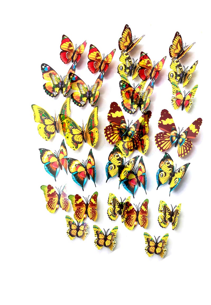 Rangoli Butterfly Wall Stick or Magnet for Home, Office, Kids Room Décor Self Adhesive Removable PVC. Design-10 - Image 5