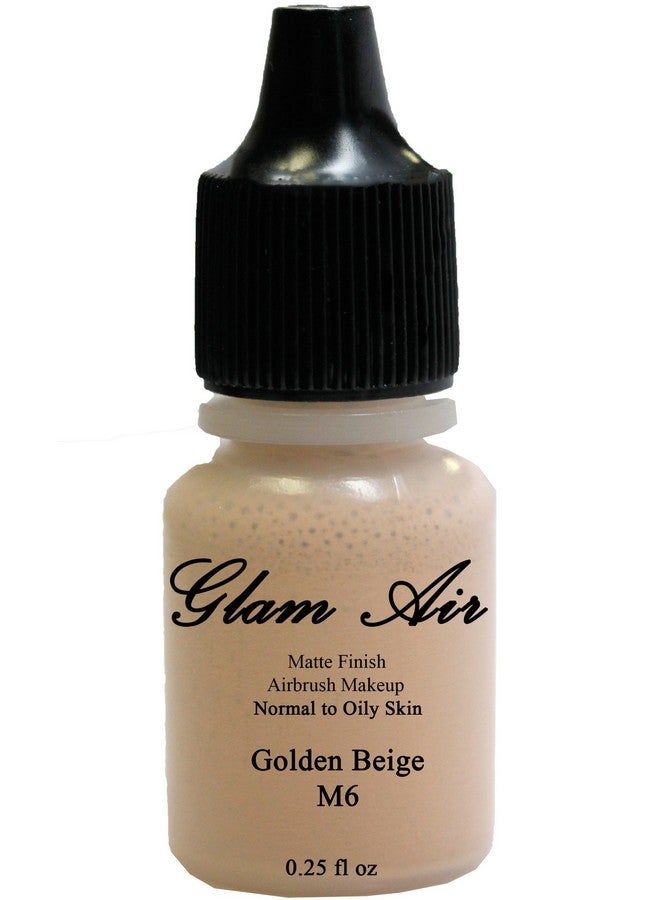 Glam 21 Airbrush Makeup Foundation Matte M4 Classic Beige And M6 Golden Beige Water Based Makeup Long Lasting All Day Without Smearing Running Fading Or Caking 0.25 Oz Bottle By Glam Air - Image 4
