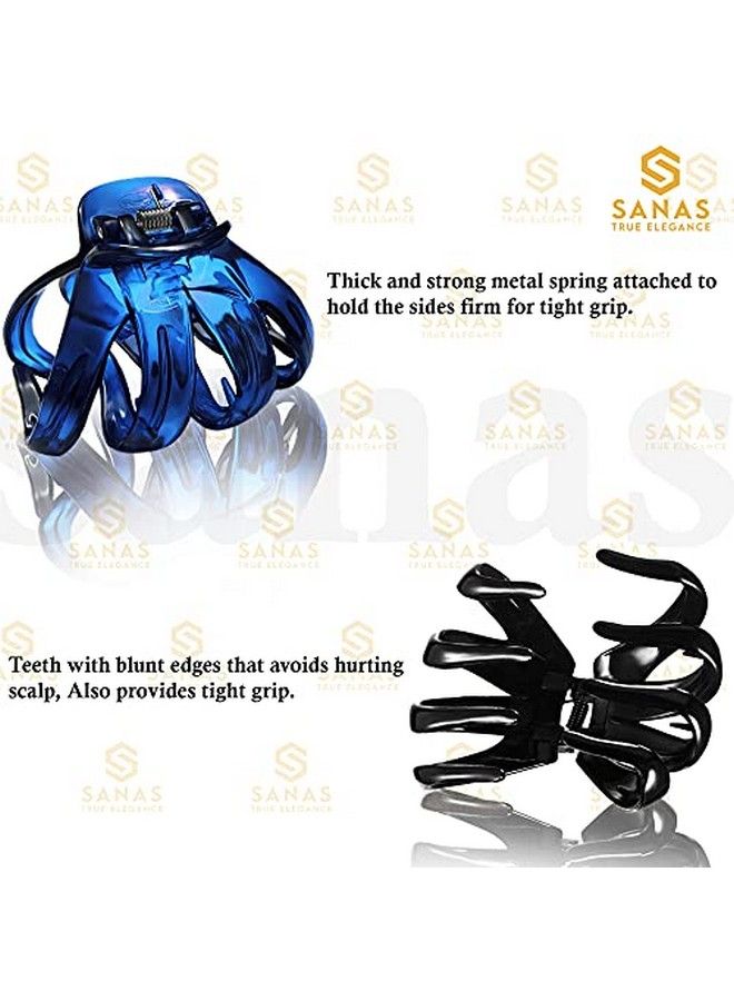 Sanas Hair Clips For Women 2 piece Hair Accessories Korean Clutchers For Hair Claw Clips Butterfly Clips Fancy Hair Clips For Women Cute Clips Hair Clip Set Stylish Hair Clips Multicolour 2 Piece - Image 4