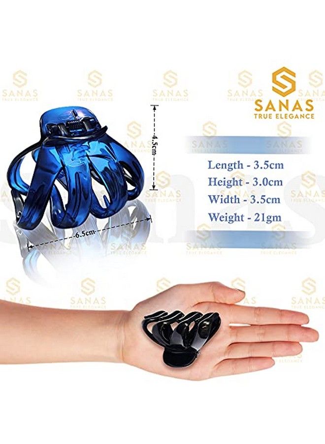 Sanas Hair Clips For Women 2 piece Hair Accessories Korean Clutchers For Hair Claw Clips Butterfly Clips Fancy Hair Clips For Women Cute Clips Hair Clip Set Stylish Hair Clips Multicolour 2 Piece - Image 3