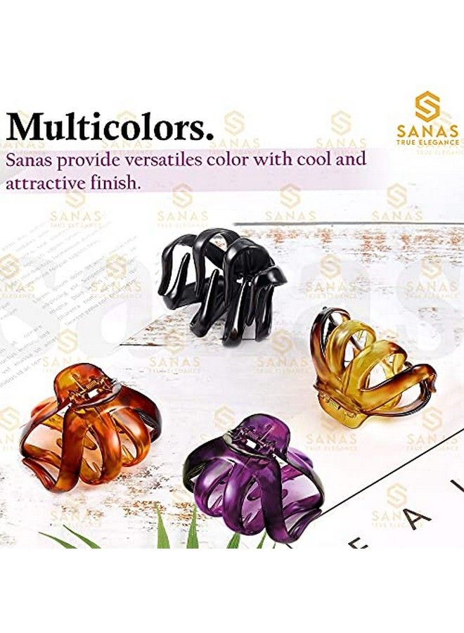 Sanas Hair Clips For Women 2 piece Hair Accessories Korean Clutchers For Hair Claw Clips Butterfly Clips Fancy Hair Clips For Women Cute Clips Hair Clip Set Stylish Hair Clips Multicolour 2 Piece - Image 5