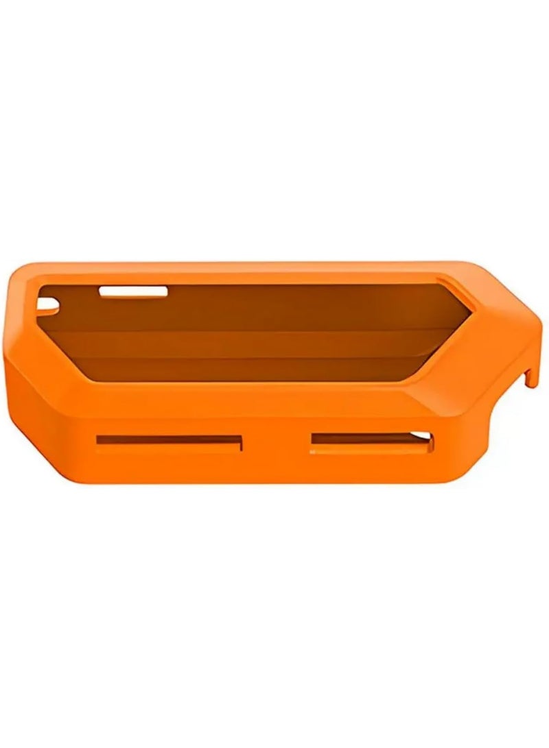 Silicone Case For Flipper Zero Game Console Protective Cover Anti-slip Case For Flipper Zero Body Shell Housing Game Accessories Outdoor Hard Handbag (Orange)  - Image 5