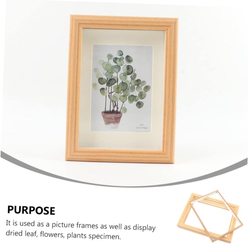 1pc Pressed Flower Display Frame Rustic Photo Frame for Artwork Dried Plants Decor Stand for Home Giving Special Occasions - Image 2