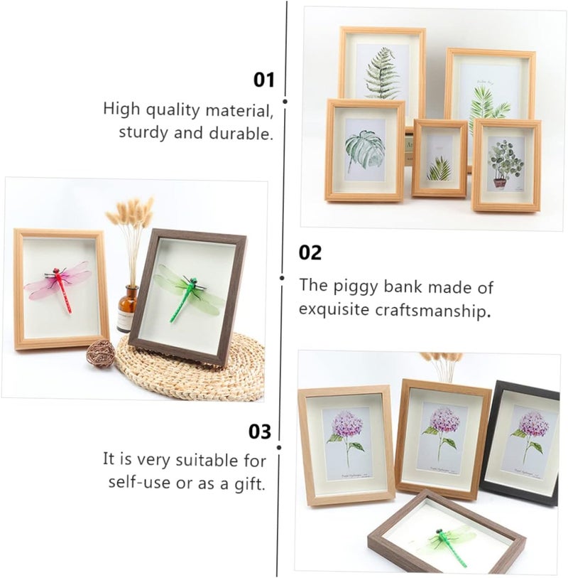 1pc Pressed Flower Display Frame Rustic Photo Frame for Artwork Dried Plants Decor Stand for Home Giving Special Occasions - Image 4