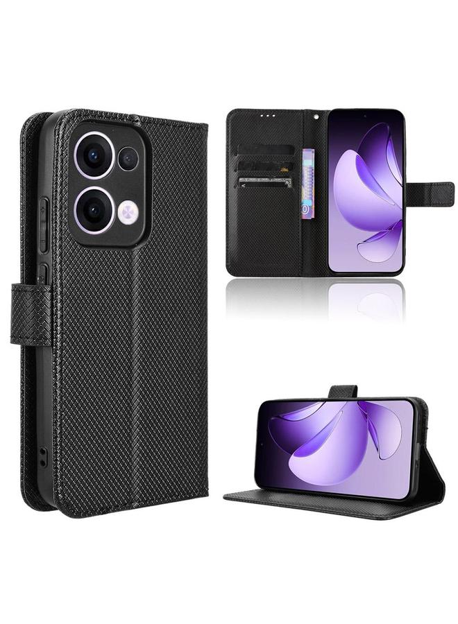 erorex Case For OPPO Reno13 5G Global Diamond Texture Leather Phone Case - Image 1