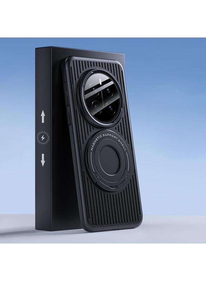 زبون جراب لهاتف Honor Magic7 Pro مزود بحلقة مغناطيسية مع حامل تبريد MagSafe لهاتف الكمبيوتر الشخصي - Image 1