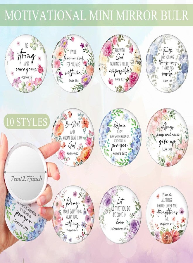 مينبلان مجموعة هدايا مسيحية من مينبلان، 10 قطع، للنساء: حقيبة مكياج مسيحية، حقيبة قماشية دينية ملهمة، حقيبة أقلام رصاص مزينة بآيات من الكتاب المقدس، حقائب مستحضرات تجميل للنساء، هدايا تذكارية لعيد الميلاد من الكنيسة - Image 3