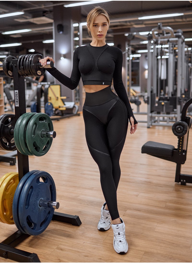 Bona Fide Bona Fide Premium Quality Leggings for Women with Unique Design and Push Up - High Waisted Tummy Control Legging  - Image 5
