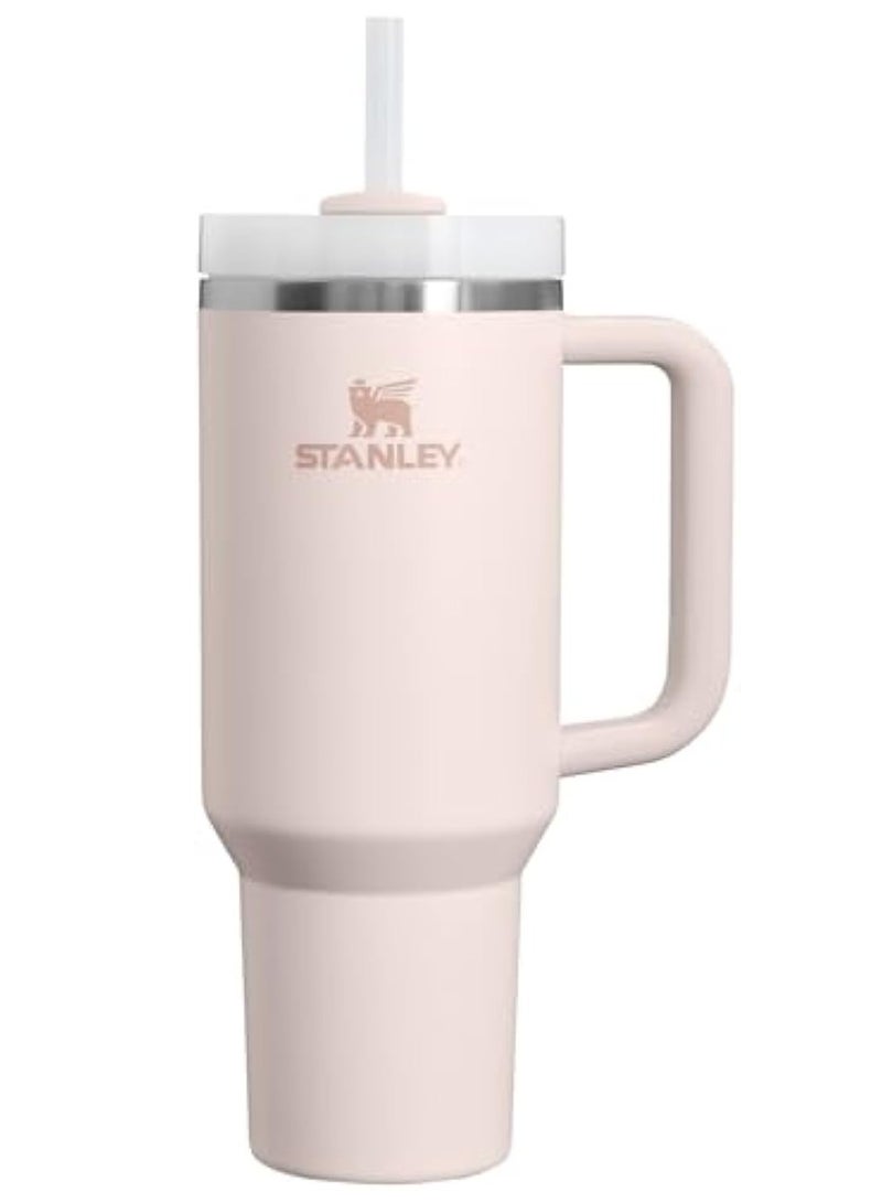 Stanley Quencher H2.0 FlowState Stainless Steel Vacuum Insulated Tumbler with Lid and Straw for Water, Iced Tea or Coffee, Smoothie and More, Rose Quartz, 40 oz Stainless Steel 32x15x 10cm - Image 1