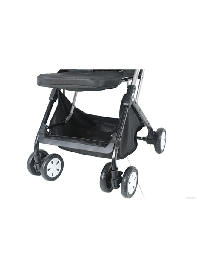 كيكيبيبي عربة أطفال كيك بيبي (الموديل) خفيفة الوزن وقابلة للطي للسفر – عربة دفع مدمجة وسهلة الحمل – مثالية للمواليد الجدد والأطفال الصغار – باللون الأسود - Image 3