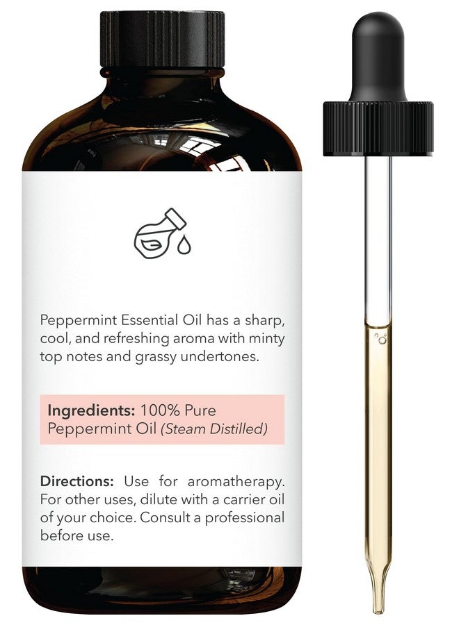 Brooklyn Botany Peppermint Essential Oil - Huge 4 Fl Oz - 100% Pure And Natural - Premium Grade With Dropper - For Aromatherapy And Diffuser - Image 2
