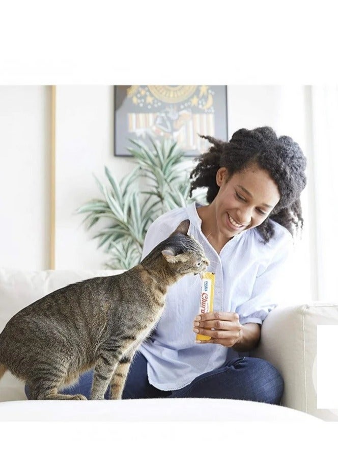 INABA Cat Creamy Adult Treat Tuna With Cheese Flavor 4x14g - Image 2