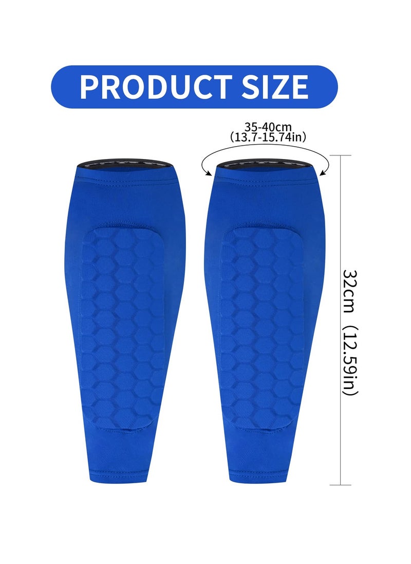 Excefore - Shin Pads for Kids, Football Anti-Slip Shin Guards, Shin Guards with Avoid Slip Out Insert Pocket Calf Sleeves, Lightweight, Breathable, and Durable Soccer Protective Equipment for Boys Grils Age 5-12 - Image 1