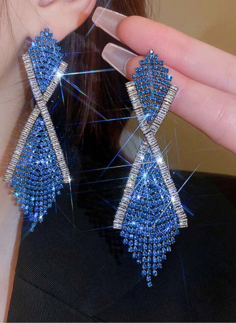 Equal Elegant And Modern Zirconia Drop Earrings For Women - Image 1