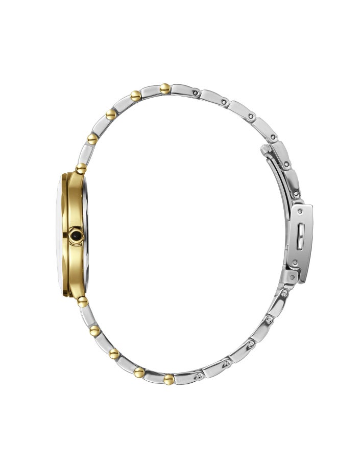 Lee Cooper Lee Cooper Women's Watch, Analog Display and Metal Strap - LC08000.230, Two Tone  - Image 3