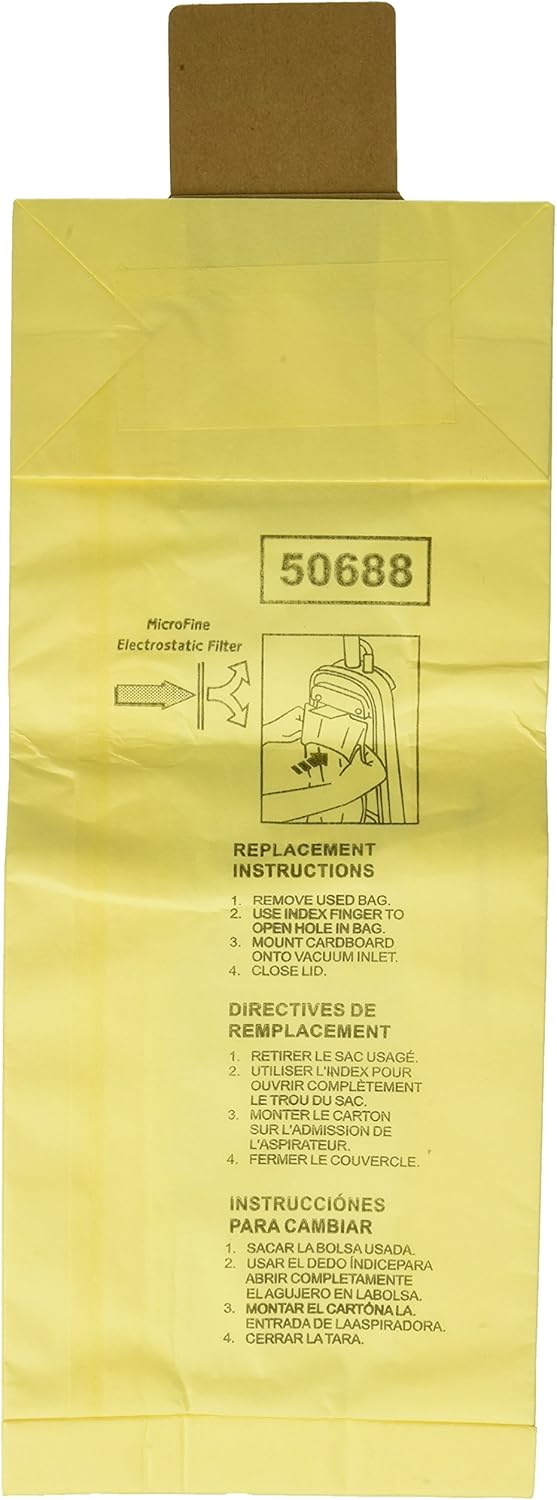 3 Kenmore Sears 5068850690 U Vacuum Bags Upright Canister Panasonic U2 Miele Z Sanyo PU1 Vacuum Cleaners MC117PF MCE400 S170i S170 S179 S185 S300 SCA or SCU