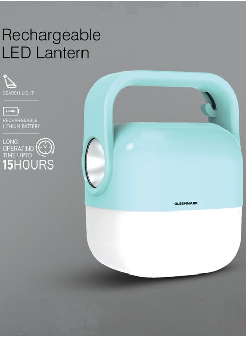 Olsenmark Rechargeable 30 SMD LED Lantern 1W - OME2827, Search Light with Long Operating Time of 15 Hours, Rechargeable Lithium Battery, Perfect for Home, Camping, Outdoor