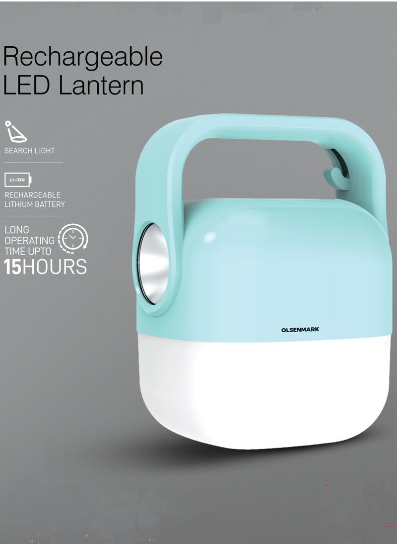 Olsenmark - Olsenmark Rechargeable 30 SMD LED Lantern 1W - OME2827, Search Light with Long Operating Time of 15 Hours, Rechargeable Lithium Battery, Perfect for Home, Camping, Outdoor - Image 1