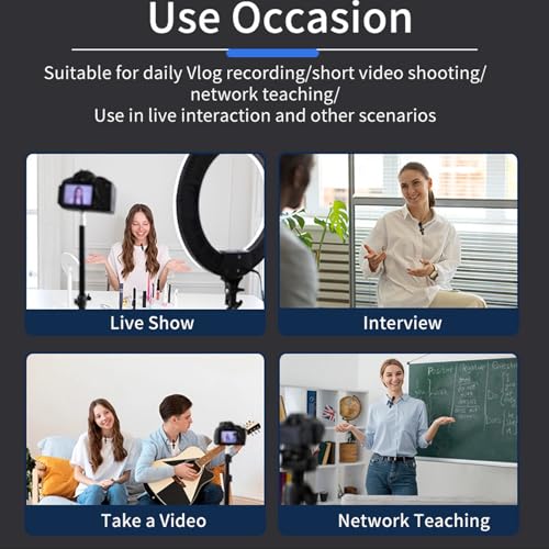 ENJOYPRO 2PCS Wireless Lavalier Microphone for iPhone, ipad, Lapel Microphone for Video Recording, Clip on Wireless Mic for Podcast, Interview, YouTube, Vlog, Live Streaming (2 Mics - Lightning, Black) - Image 5