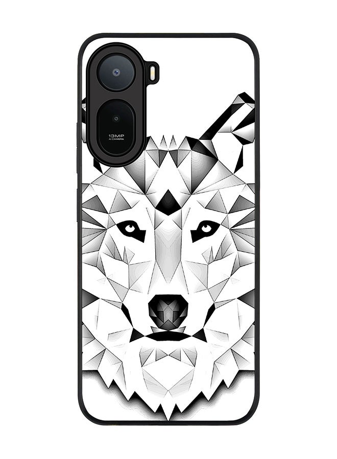 Stylizedd Rugged Case for Xiaomi Redmi A7 Pro 4G / Poco C81 / Poco C81 Pro / Poco C85x 5G- Slim Fit Hybrid Rubber Cover Poly Wolf