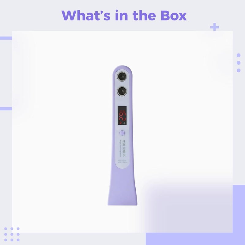 Portable Cordless Height Measuring Device, Ultrasound Stadiometer for Both Kids and Adults, 9.1 in Violet - Image 3