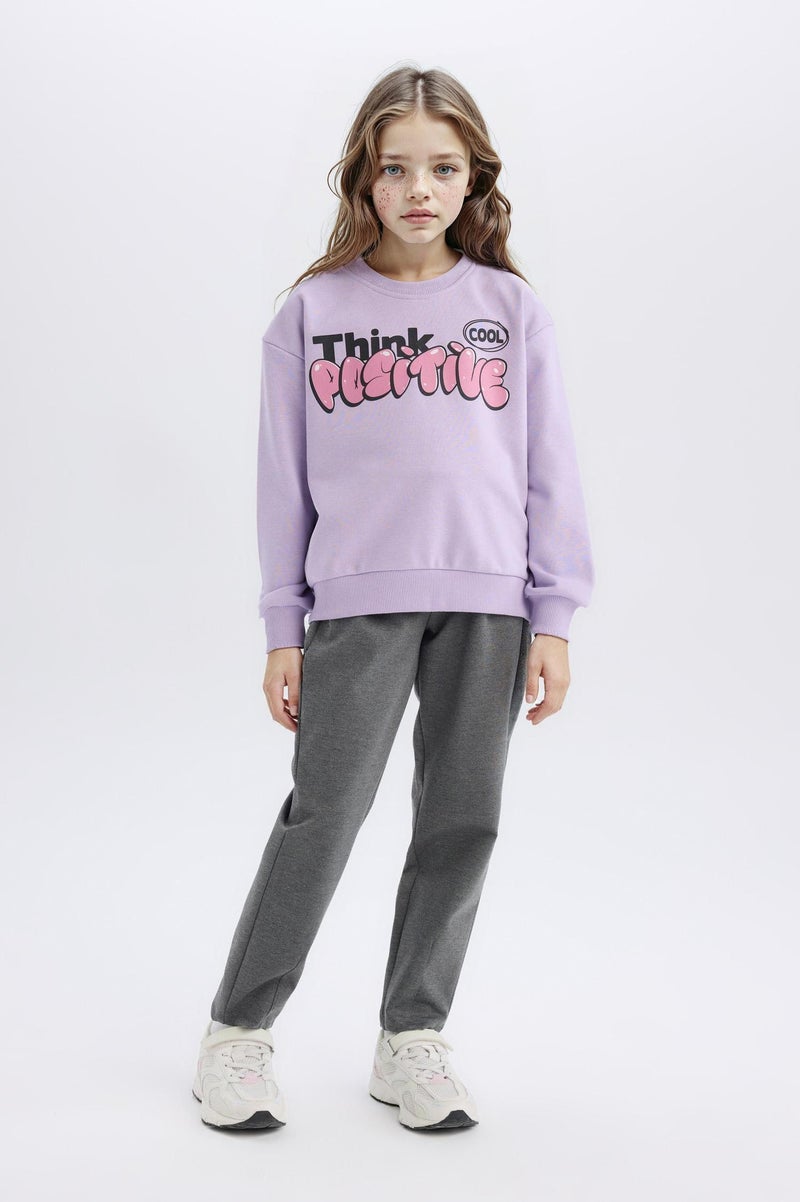 ديفاكتو بنطلون سويت بانتس بناتي جوجر برجل مطاطي - Image 2