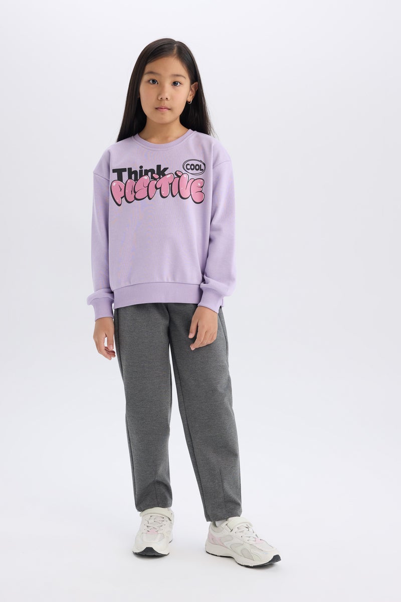 ديفاكتو بنطلون سويت بانتس بناتي جوجر برجل مطاطي - Image 4