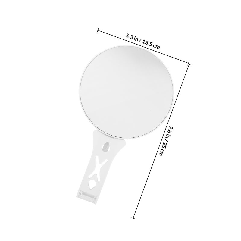 Double Sided Mirror 5x 10x Portable Handheld Makeup Mirror With Foldable Handle Travel Vanity Mirror With Stand For Makeup - Image 2