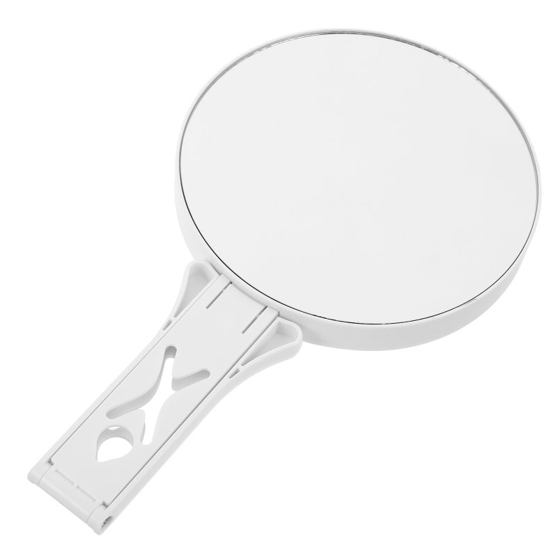 Double Sided Mirror 5x 10x Portable Handheld Makeup Mirror With Foldable Handle Travel Vanity Mirror With Stand For Makeup - Image 5
