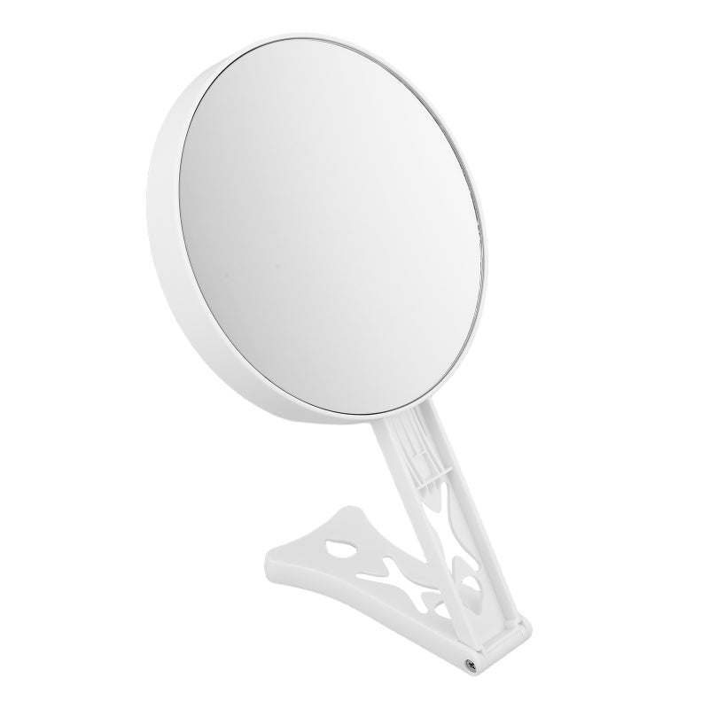 Double Sided Mirror 5x 10x Portable Handheld Makeup Mirror With Foldable Handle Travel Vanity Mirror With Stand For Makeup - Image 1