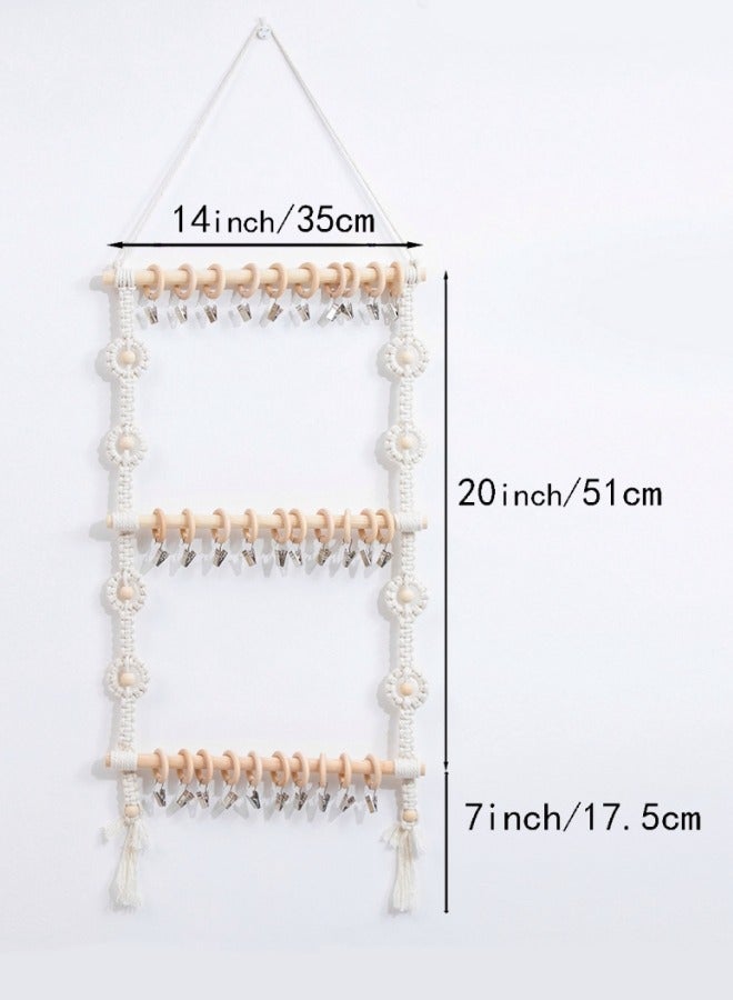 MIXDE Headband Holder Hair Bows Organizer for GirlsBaby Headbands Hair Accessories Organizer Storage Headband Wall Hanging Decor for Nursery Toddler Girls Room - Image 5