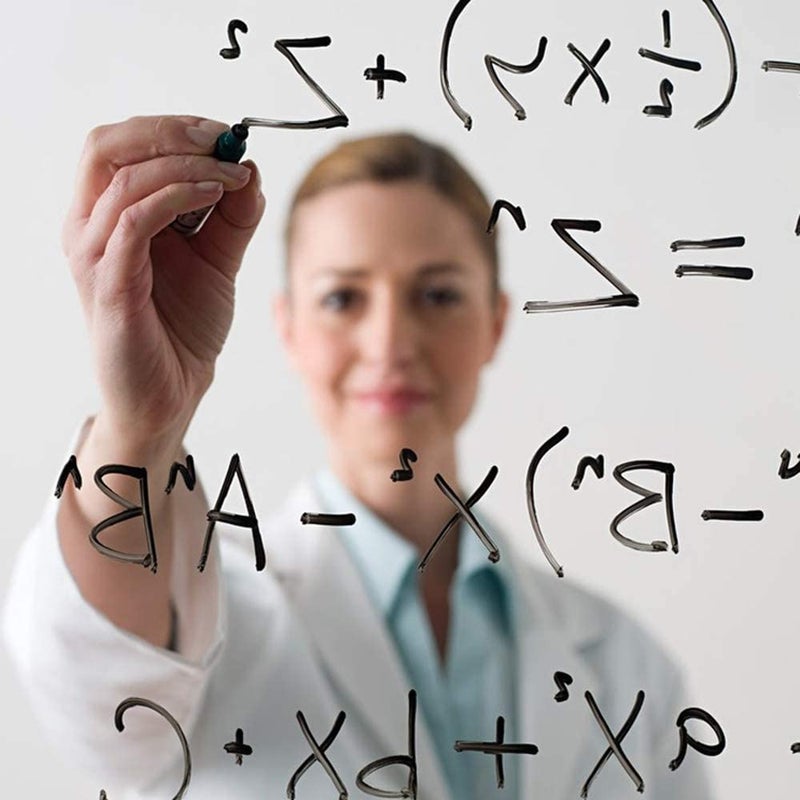 LIVECOOL ملصق حائط لوح أبيض شفاف ذاتي اللصق - ملصق قابل للإزالة للكتابة الجافة للمنزل والمكتب والسكن الجامعي لوح كتابة زجاجي (20 × 48 بوصة) - Image 1