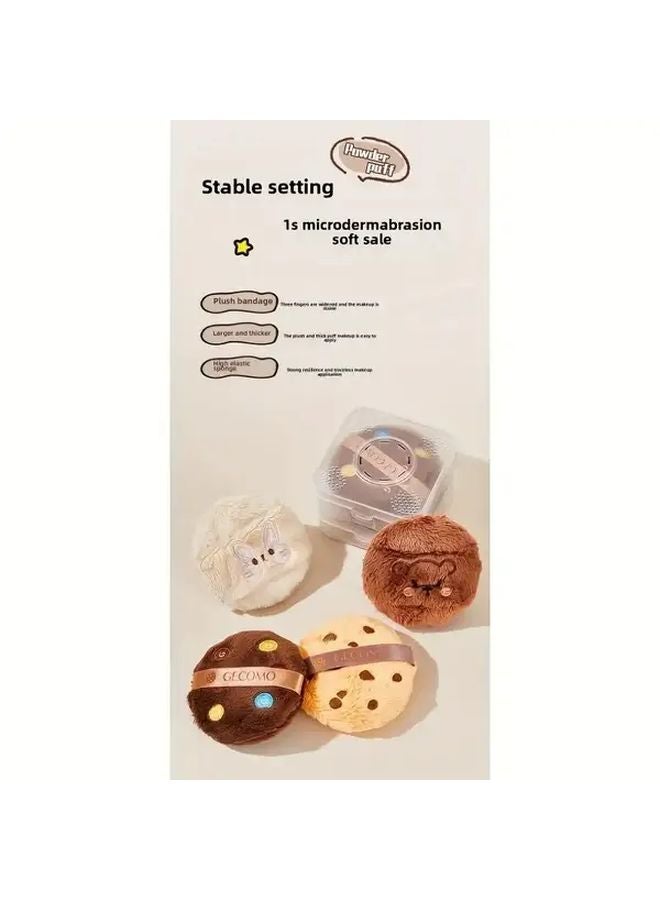 عُطلة تشيول دو ستايل هدية مربع دب مخملي مسحوق ناعم بودرة فضفاضة أحمر خدود - Image 5