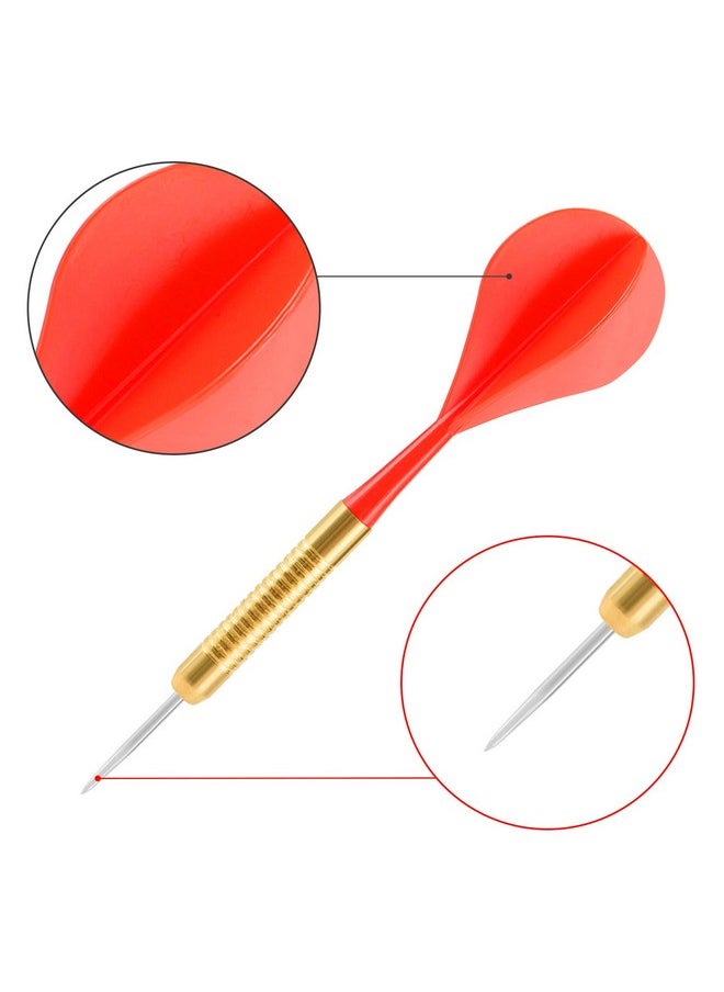 accmor - 12Pcs Steel Tip Darts, Bar Dart, Darts Metal Tip Set, Metal Darts For Dartboard - Image 1