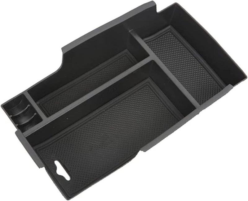 QASULER Black ABS Armrest Storage Box for Toyota Camry - Image 1