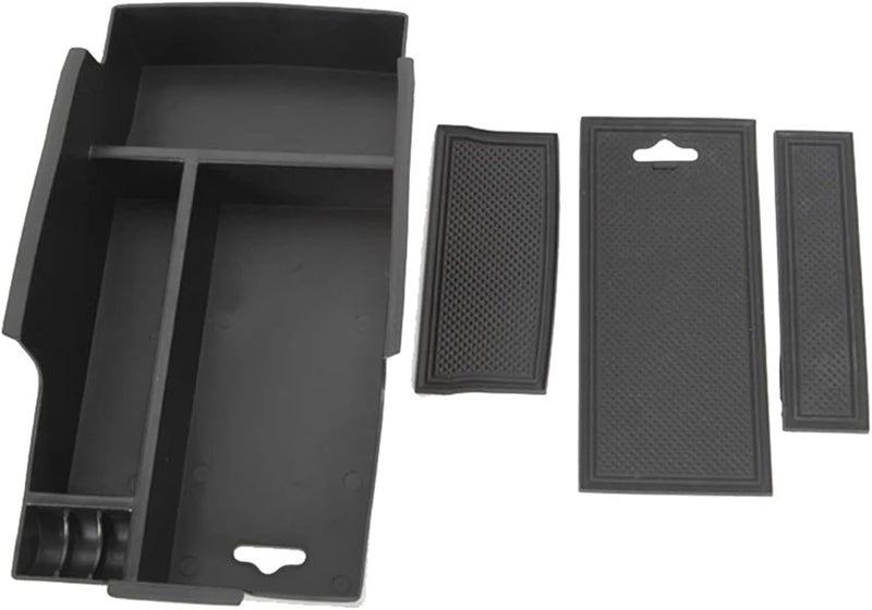 QASULER Black ABS Armrest Storage Box for Toyota Camry - Image 2