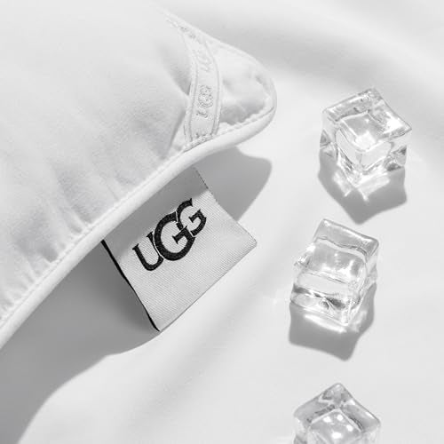 UGG Full/Queen Comforter Duvet Insert Cooling Lightweight Down Alternative Hypoallergenic Washable Quilted Fluffy Comforter Blanket with Corner Tabs for Duvet Cover, Full/Queen, White (Danielle) - Image 4