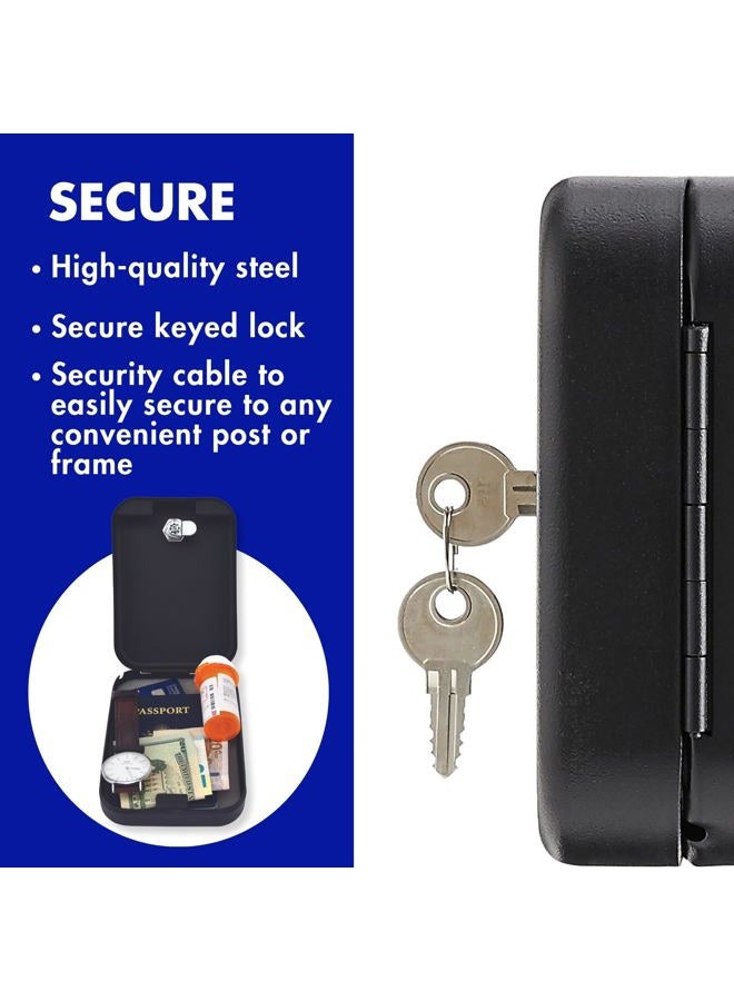 Helix Personal Locking Safe with Tether, Heavy-Duty Steel Construction (61019) - Image 3
