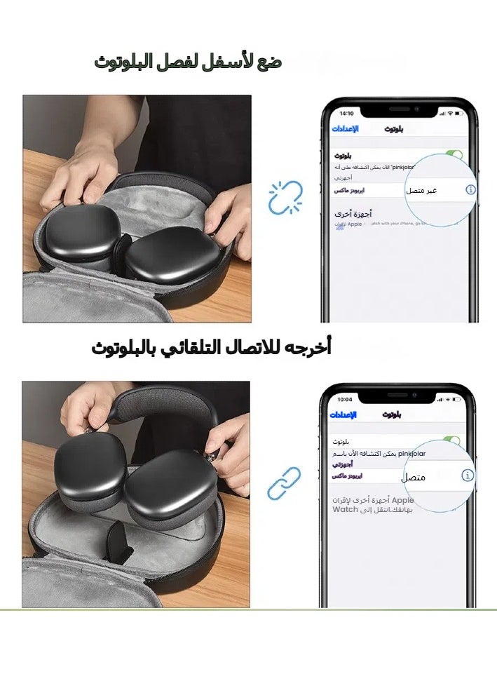 General - For Apple AirPods Max Headphone Bag eva Headphone Storage Bag Portable Headphone Case - Image 1