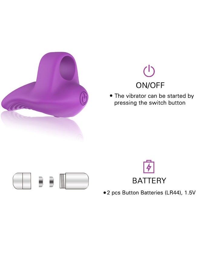 ZVEV Pocket Mini Ring Facial and Eye Massage Ball USB Rechargeable Fingertip Massager Purple Face Massager Facial Muscle Tightening Anti Aging Relief Eyes Dark Circles Eye Puffiness Fatigue（Purple）  - Image 3