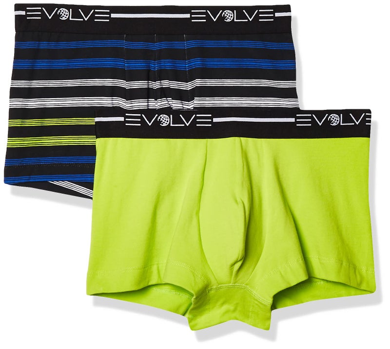 Evolve Men's Cotton Stretch No Show Trunk Underwear Multipack - Image 1